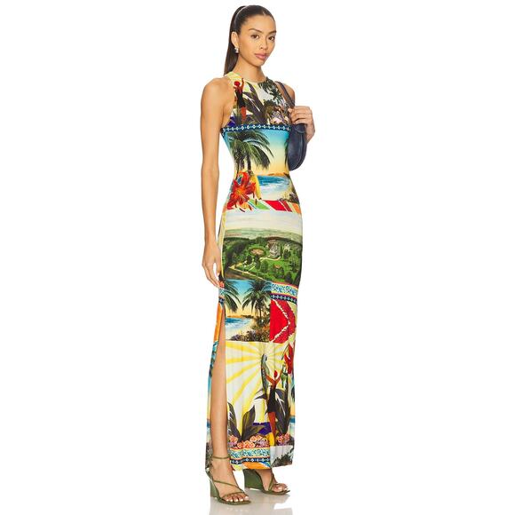 ALICE + OLIVIA Pania Print Sleeveless Maxi Dress - Picture 6 of 12